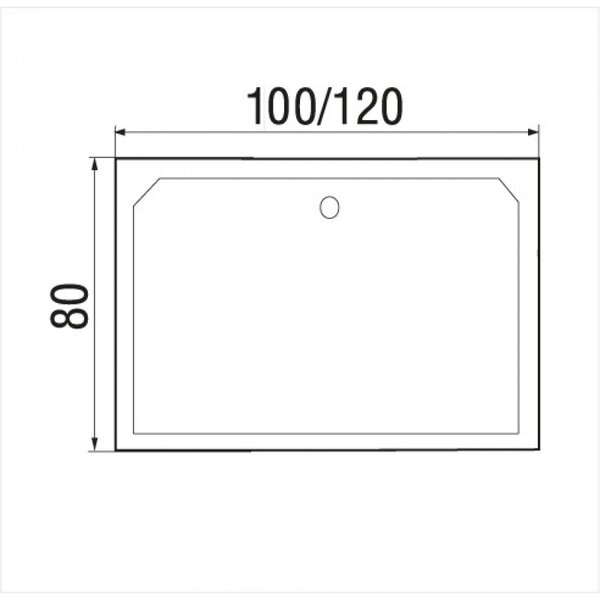 Душевой поддон Wemor 120*80*41 акриловый 10000006059