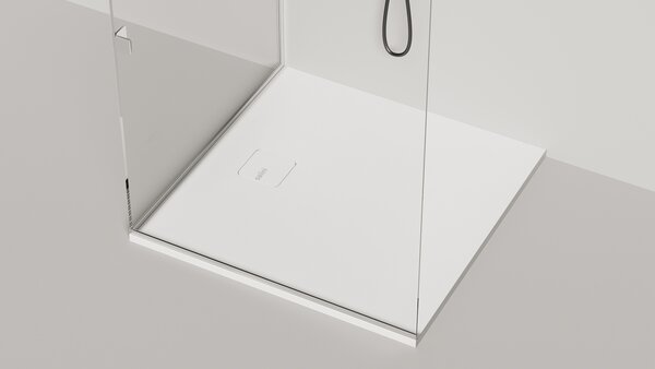 Душевой поддон из литьевого мрамора 90x90 см Salini S-Stone Oasi 120321M белый матовый