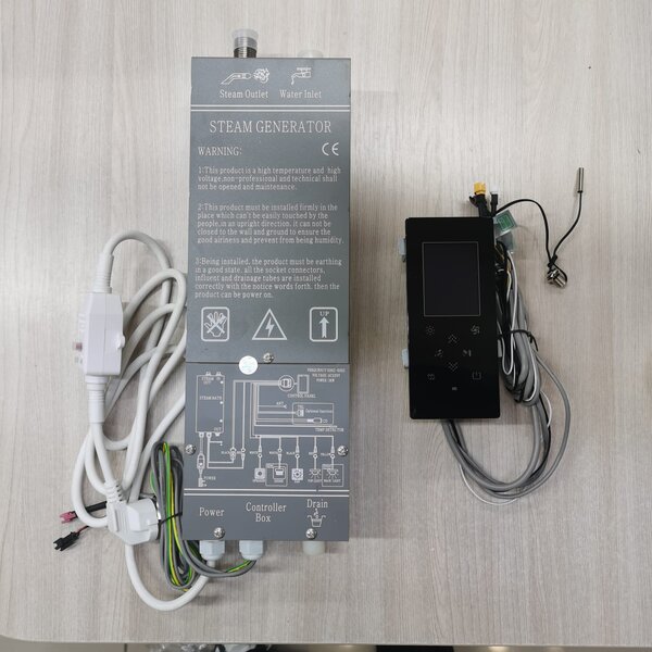 Парогенератор для душевой кабины Vevor TR-020-nero 220 Вт, мощность 2,8 Квт