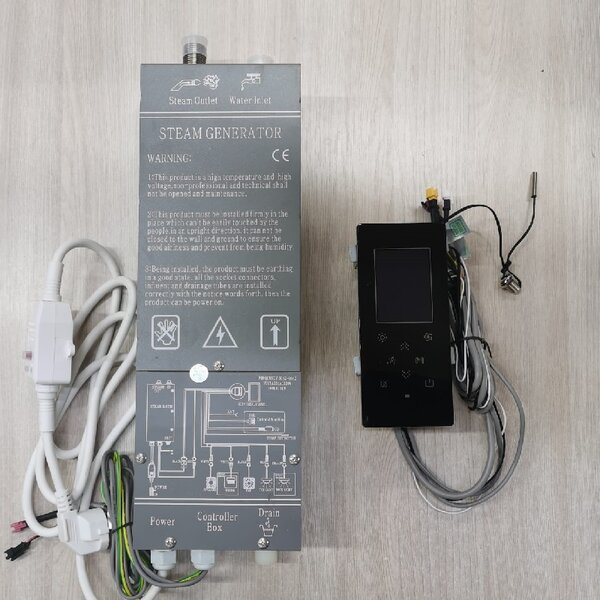 Парогенератор для душевой кабины Vevor TR-020-nero 220 Вт, мощность 2,8 Квт