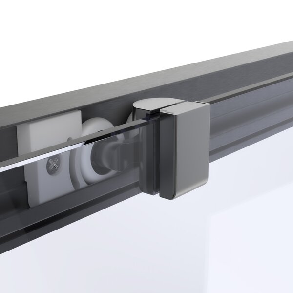 Душевой уголок Vegas Glass ZA-F Protec 90*80 06 02 стекло шиншилла, профиль вороненая сталь, 90х80 см