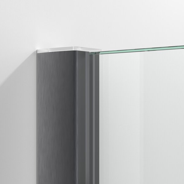 Душевой уголок Vegas Glass ZA-F Protec 90*80 06 Moru стекло Moru, профиль вороненая сталь, 90х80 см