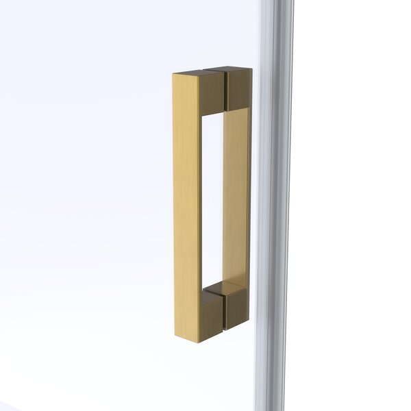 Душевой уголок Vegas Glass ZA-F Protec 100*80 03 01 стекло прозрачное, профиль золото матовое, 100х80 см