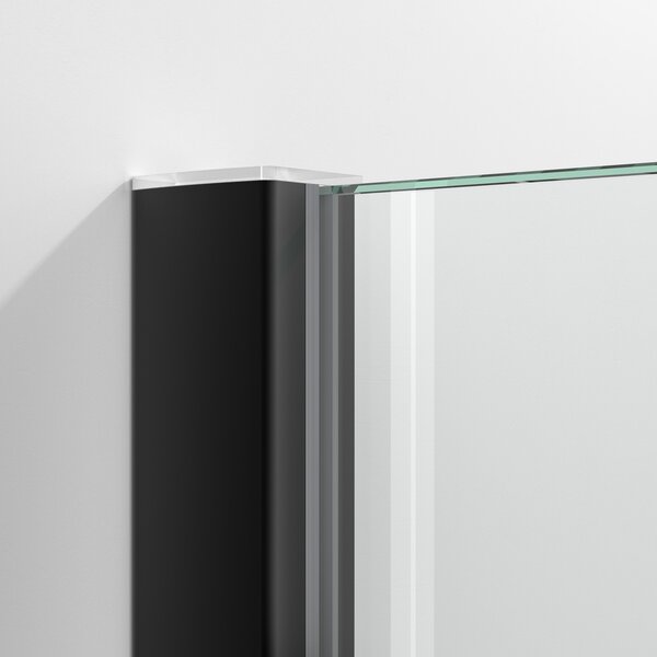 Душевой уголок Vegas Glass ZA-F Protec 100*80 02М 05 стекло бронза, профиль черный, 100х80 см