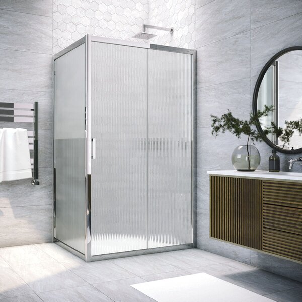 Душевой уголок Vegas Glass ZP+ZPV TUR NOVO 160*70 08 Moru стекло Moru, профиль хром, 160х70 см