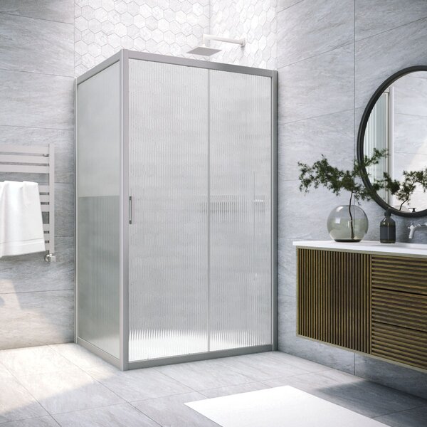 Душевой уголок Vegas Glass ZP+ZPV NOVO h2000 165*70 07 Moru стекло Moru, профиль матовый хром, 165х70 см
