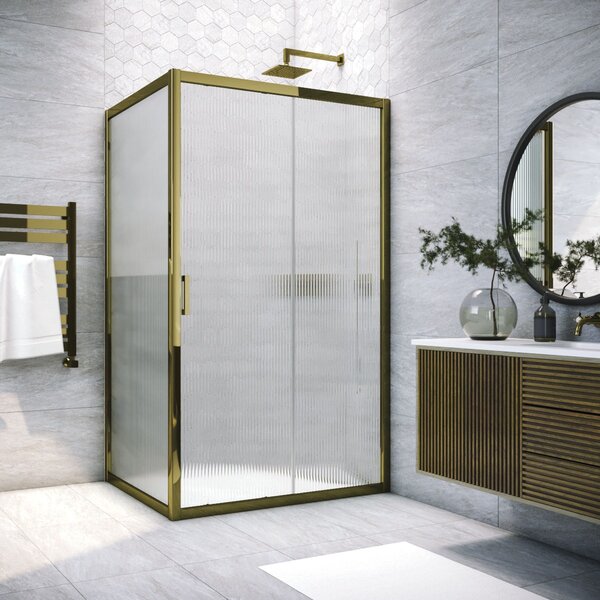 Душевой уголок Vegas Glass ZP+ZPV TUR NOVO 170*80 05 Moru стекло Moru, профиль бронза, 170х80 см