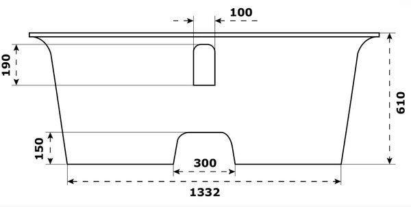 Ванна Good Door Венеция 170х80 из литьевого мрамора ВА00005, цвет черный