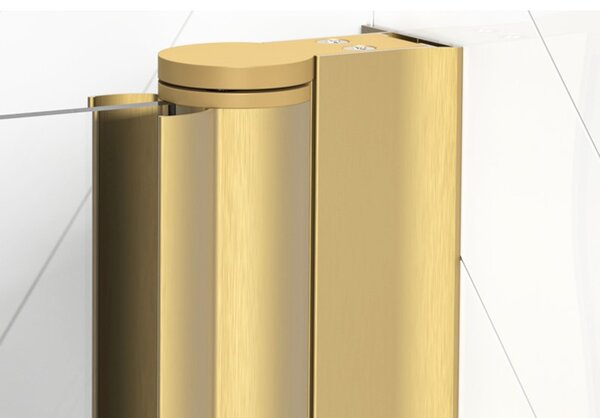 Душевой уголок Vegas Glass ZS-F NOVO h2000 110*90 03 05 стекло бронза, профиль золото матовое, 110х90 см