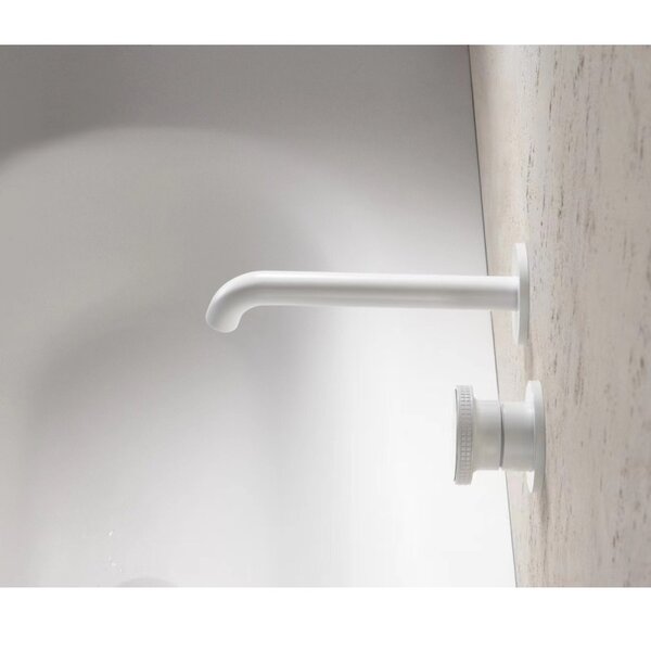 Смеситель для раковины встраиваемый Bronze de Luxe 9007W-Y, белый/желтый