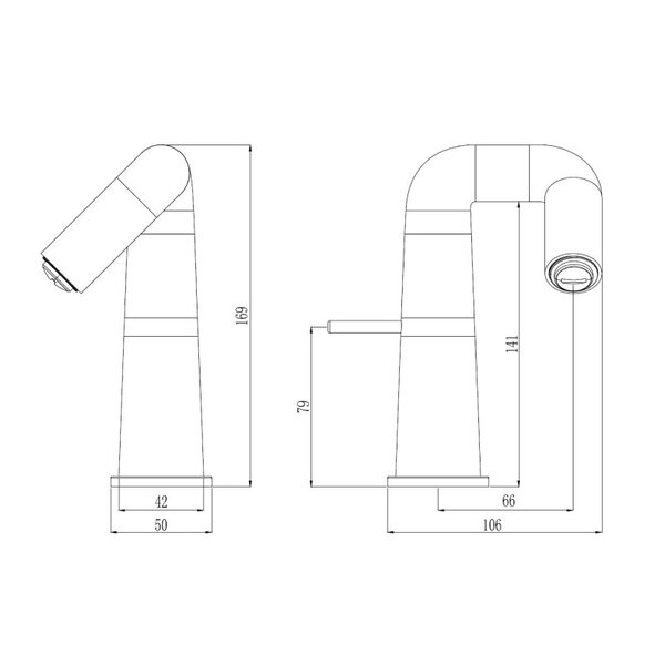 Смеситель для раковины Haiba HB10813-3, графит