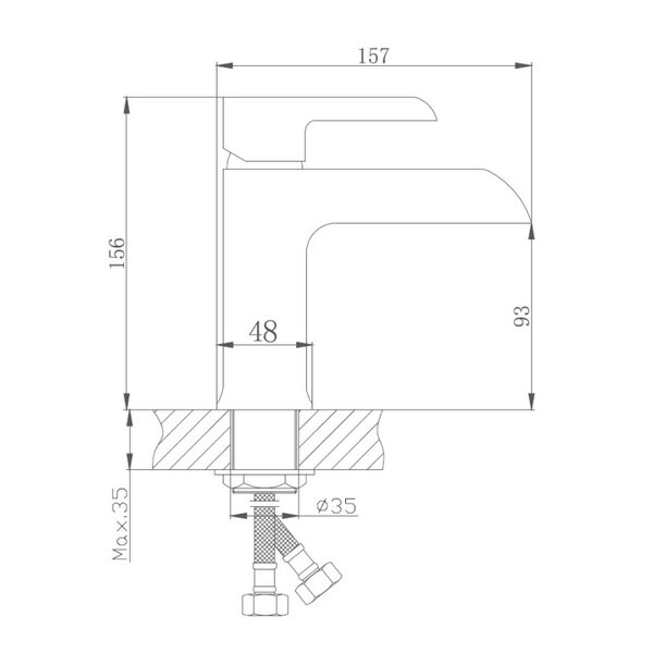Смеситель для раковины с гигиеническим душем Haiba HB12805-7, черный