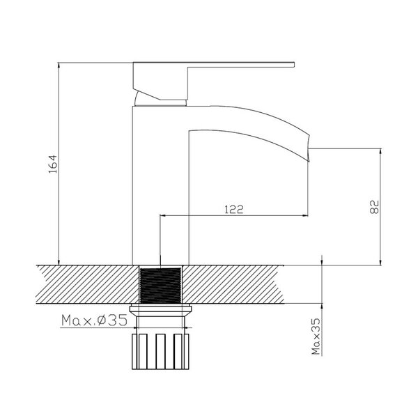 Смеситель для раковины Haiba HB13505-8, белый
