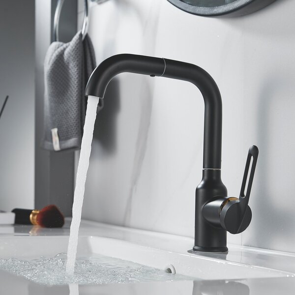 Смеситель для раковины Raffine F201H, черный