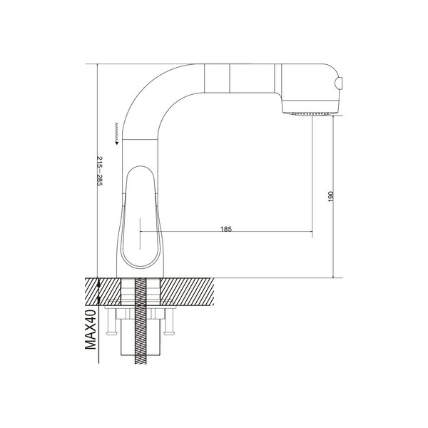 Смеситель для раковины многофункциональный Raffine F291, хром