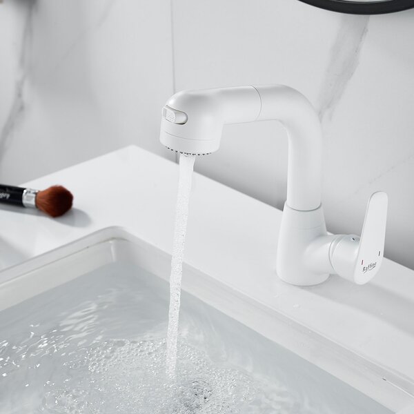 Смеситель для раковины многофункциональный Raffine F291C, белый