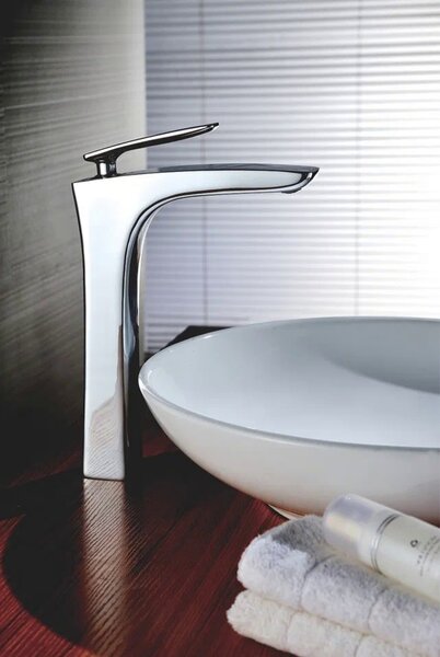 Смеситель для раковины высокий Rose R27 R2711, хром