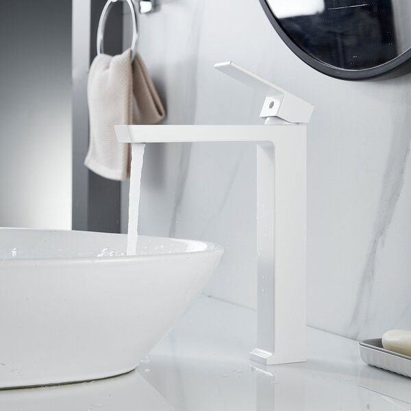 Смеситель для раковины высокий Rose R18C R1811C-1, белый