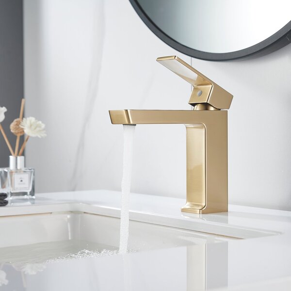 Смеситель для раковины Rose R1801G-1, матовое золото