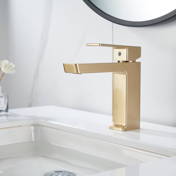 Смеситель для раковины Rose R1801G-1, матовое золото