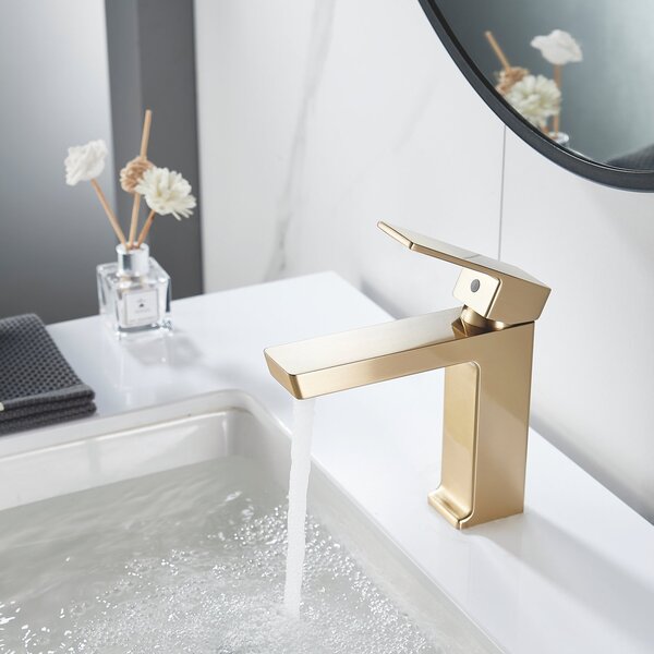 Смеситель для раковины Rose R1801G-1, матовое золото