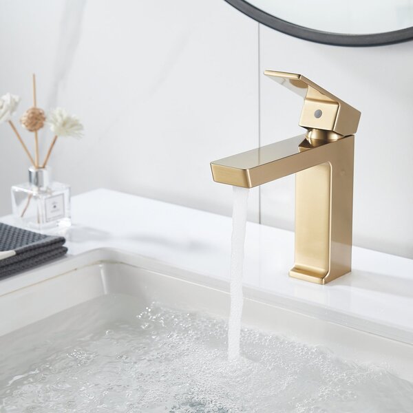 Смеситель для раковины Rose R1801G-1, матовое золото