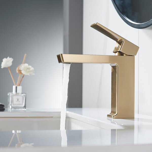 Смеситель для раковины Rose R1801G-1, матовое золото