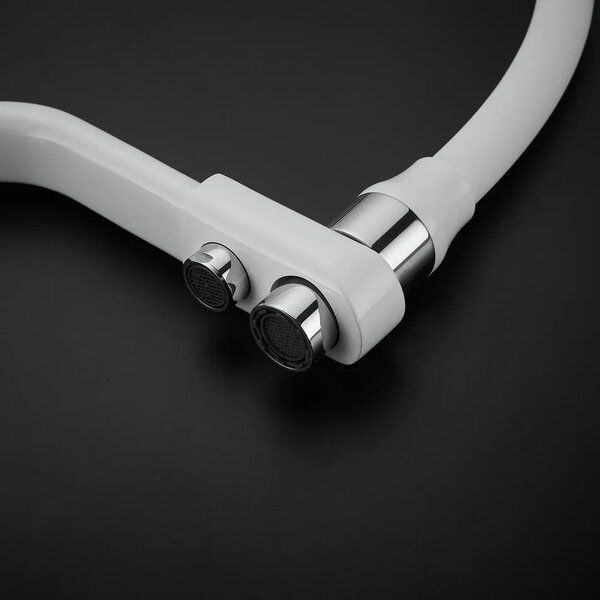 Смеситель для кухни Rose R558C, белый