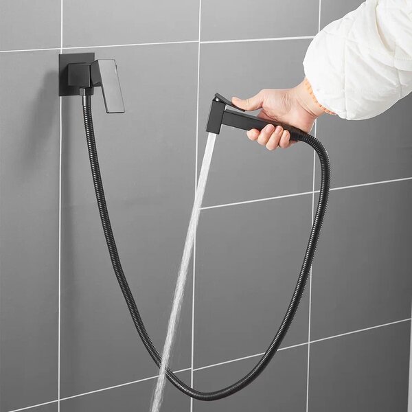 Гигиенический душ со смесителем Shevanik S127H, черный