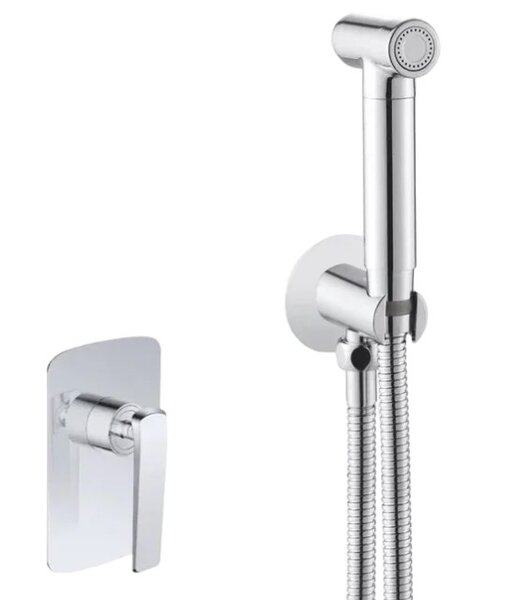 Гигиенический душ со смесителем Rose R1305, хром