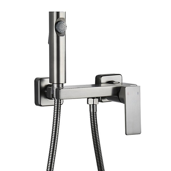Гигиенический душ со смесителем Rose R1805T-1, пепельный