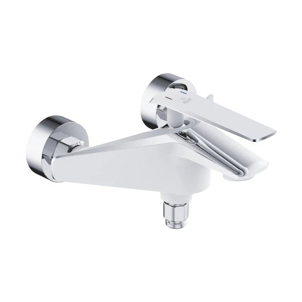 Смеситель для ванны Rose R1302F, белый/хром