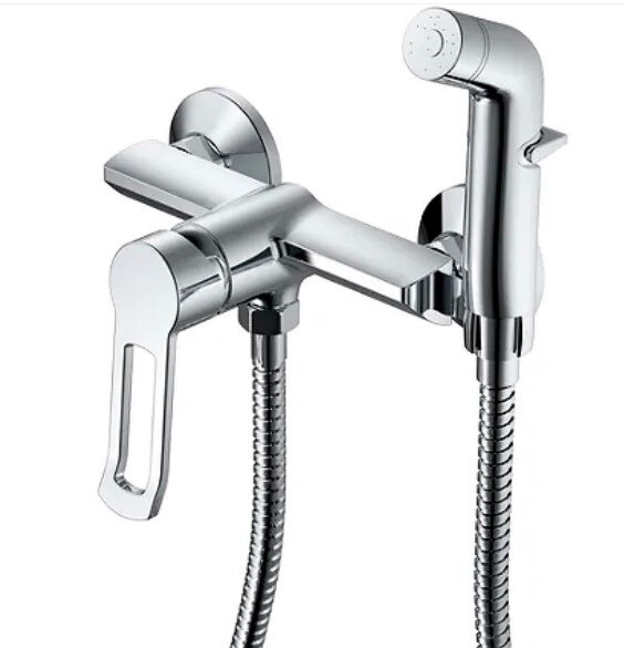 Гигиенический душ со смесителем Haiba HB55556, хром