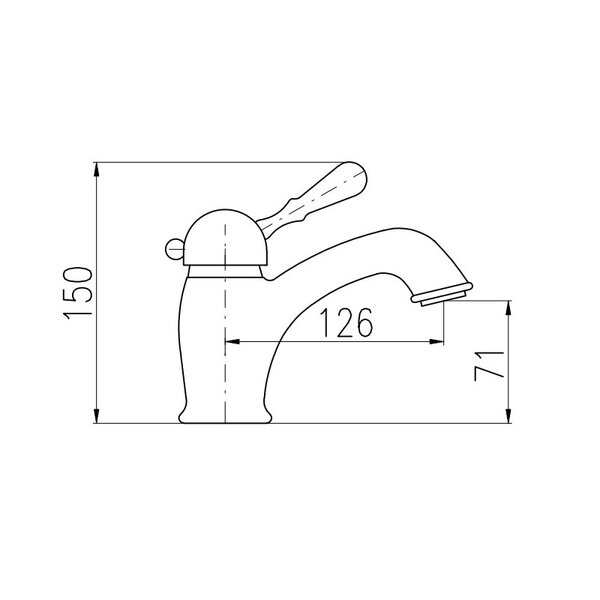 Смеситель для раковины Rav Slezak Labe L527.5SM