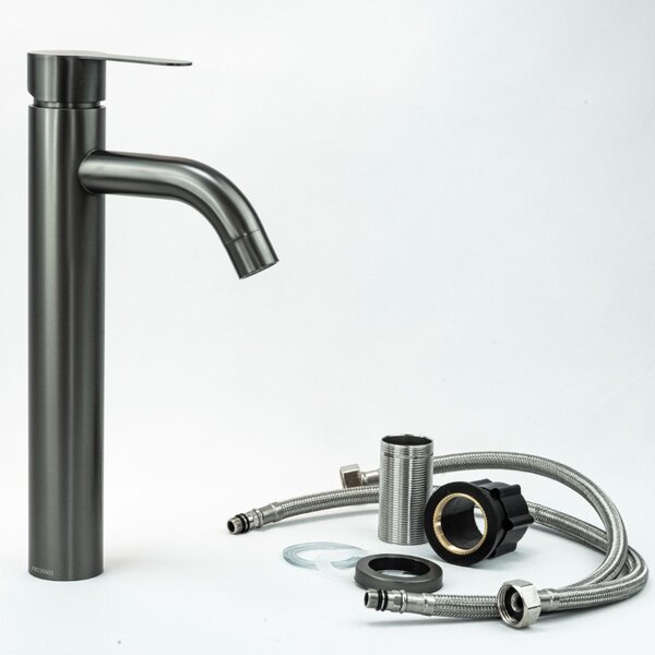 Смеситель для раковины Fmark FS8211Q, графит