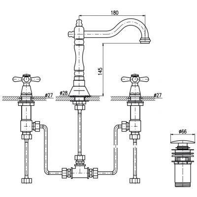 Смеситель для раковины Rav Slezak Morava MK732.5Z