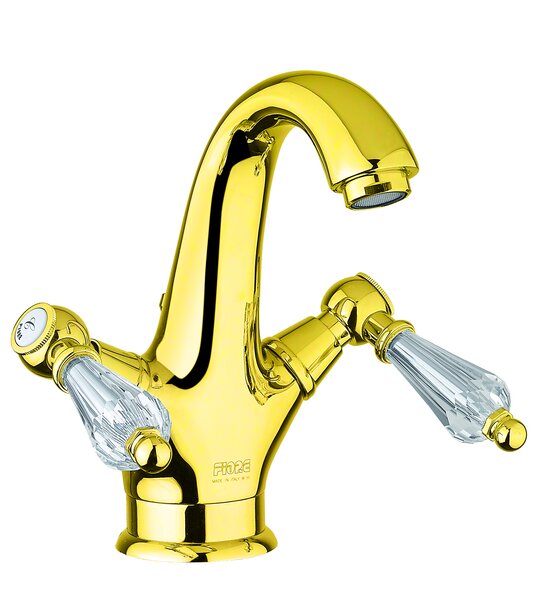 Смеситель для раковины Fiore GIOIELLI (SWAROVSKI?) 08OO0623, золото