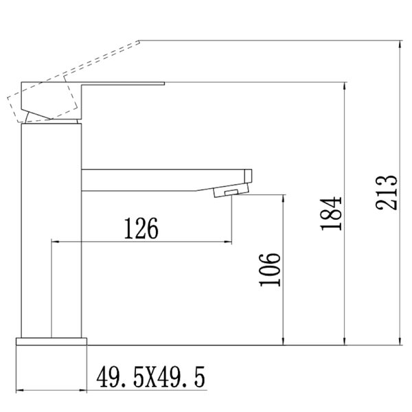 Смеситель для раковины Fmark FS8101C, матовое золото