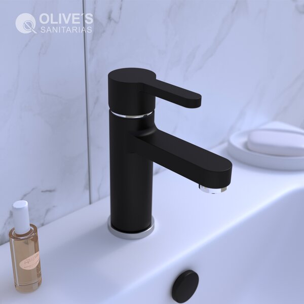 Смеситель для раковины OLIVE'S TORRES 17100TRB, черный