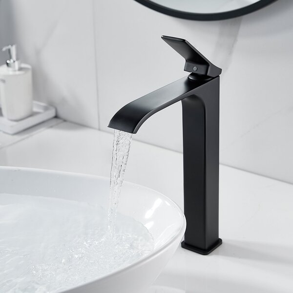 Смеситель для раковины высокий Shevanik S4011H, черный