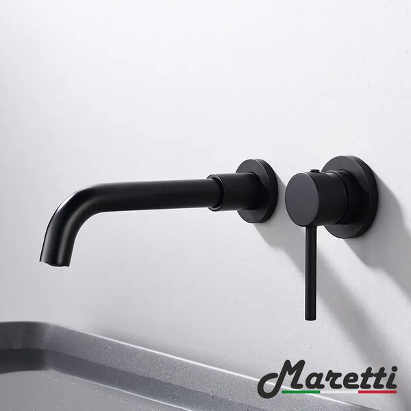 Смеситель для раковины встраиваемый Maretti EN32RF13, черный