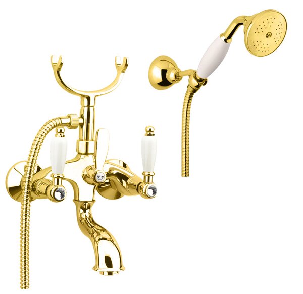 Смеситель для ванны Fiore COLONIALE SKY (SWAROVSKI?) 03OO0601, золото