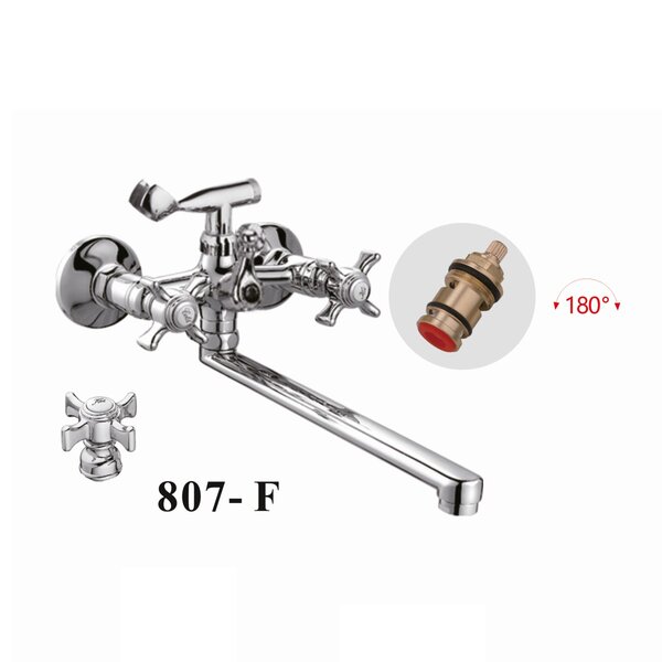 Смеситель для ванны D-Lin D147807-F, хром