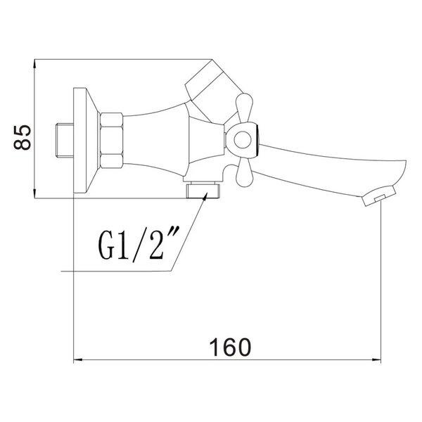 Смеситель для ванны Fmark FM2227, хром