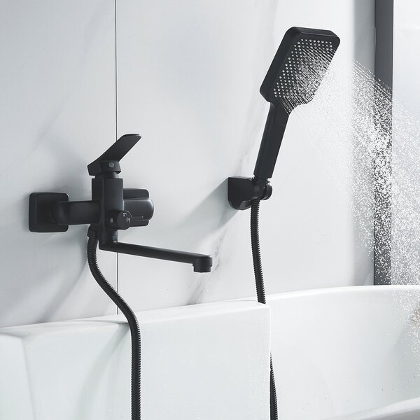 Смеситель для ванны Shevanik S9902H, черный