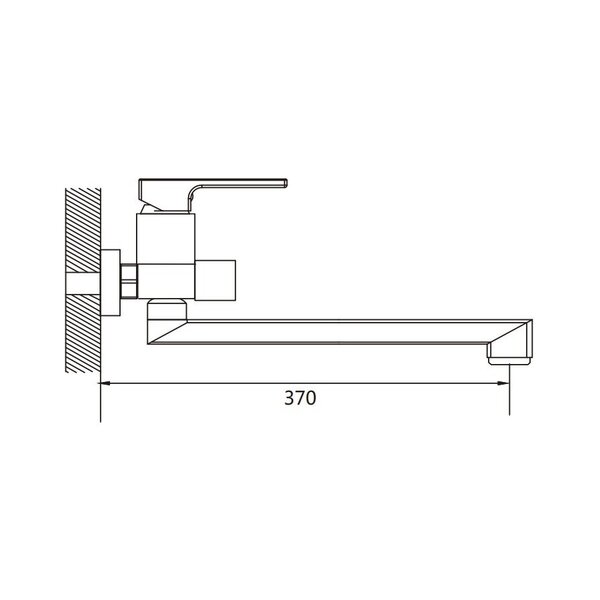 Смеситель для ванны Raffine F2296H, черный