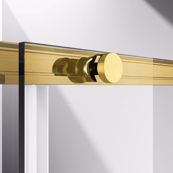 Душевая дверь Vincea Слим-Н (Slim-N) VDS-4SN110CLG 110x195 см, профиль вороненая сталь. Размер регулировки 1090-1100 мм
