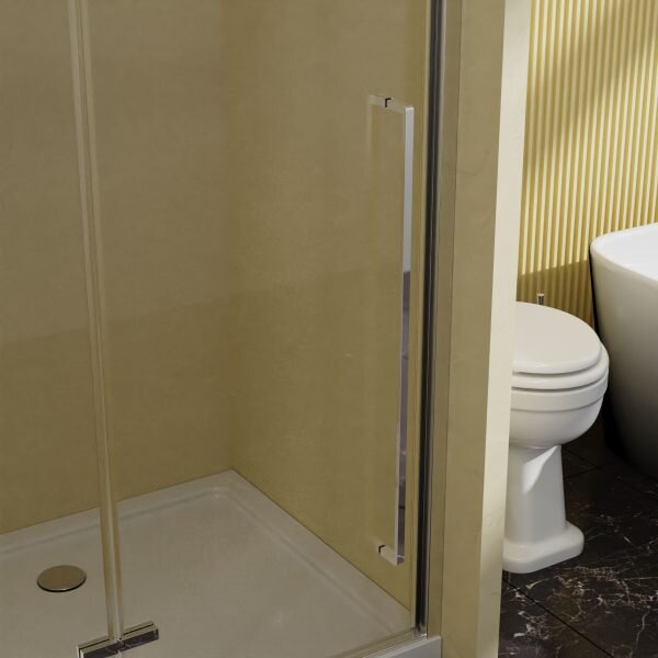 Душевая дверь Vincea Слим-Н (Slim-N) VDPH-5SN900CL 90x195 см, профиль хром. Размер регулировки 890-920 мм