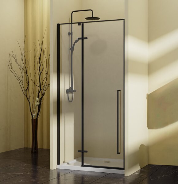 Душевая дверь Vincea Слим-Н (Slim-N) VDPH-5SN100CLB 100x195 см, профиль черный матовый. Размер регулировки 990-1020 мм