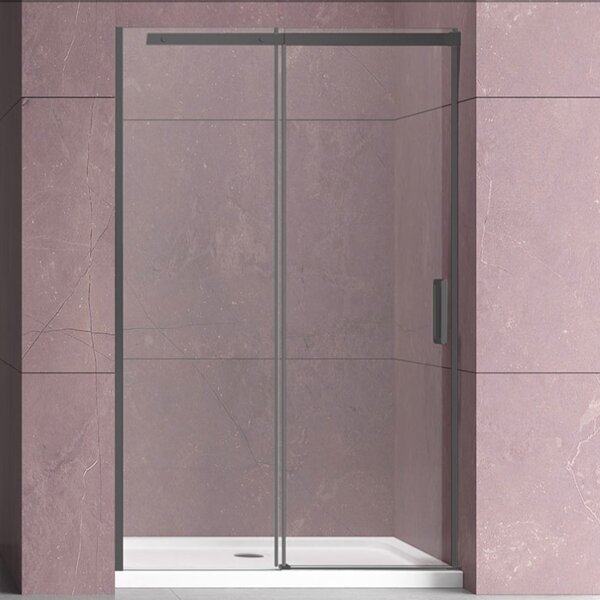 Душевая дверь Vincea Дайс (Dice) VDS-4D120CLGM 120x200 см, профиль вороненая сталь. Размер регулировки 1180-1200 мм
